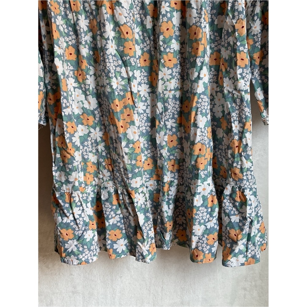 Floral Prairie Dress Womens Medium Long Sleeve Colorful Cottagecore Boho - Picture 6 of 14